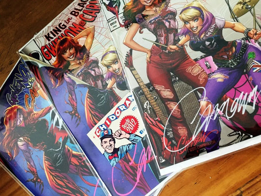 Comic Set - Gwenom Vs Carnage 2 King In Black Scott Campbell