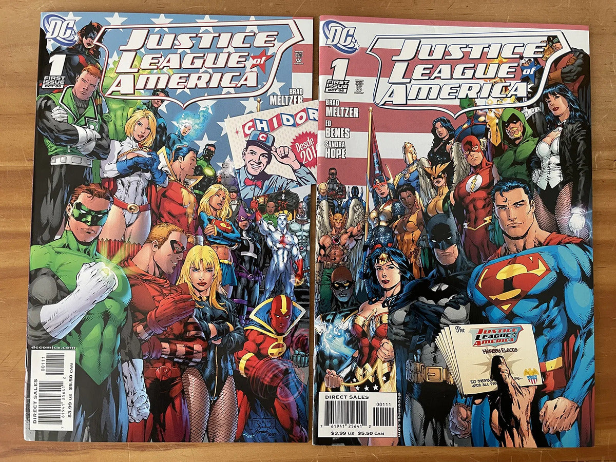 Comic Set - Justice League Of America #1 Ed Benes Connecting