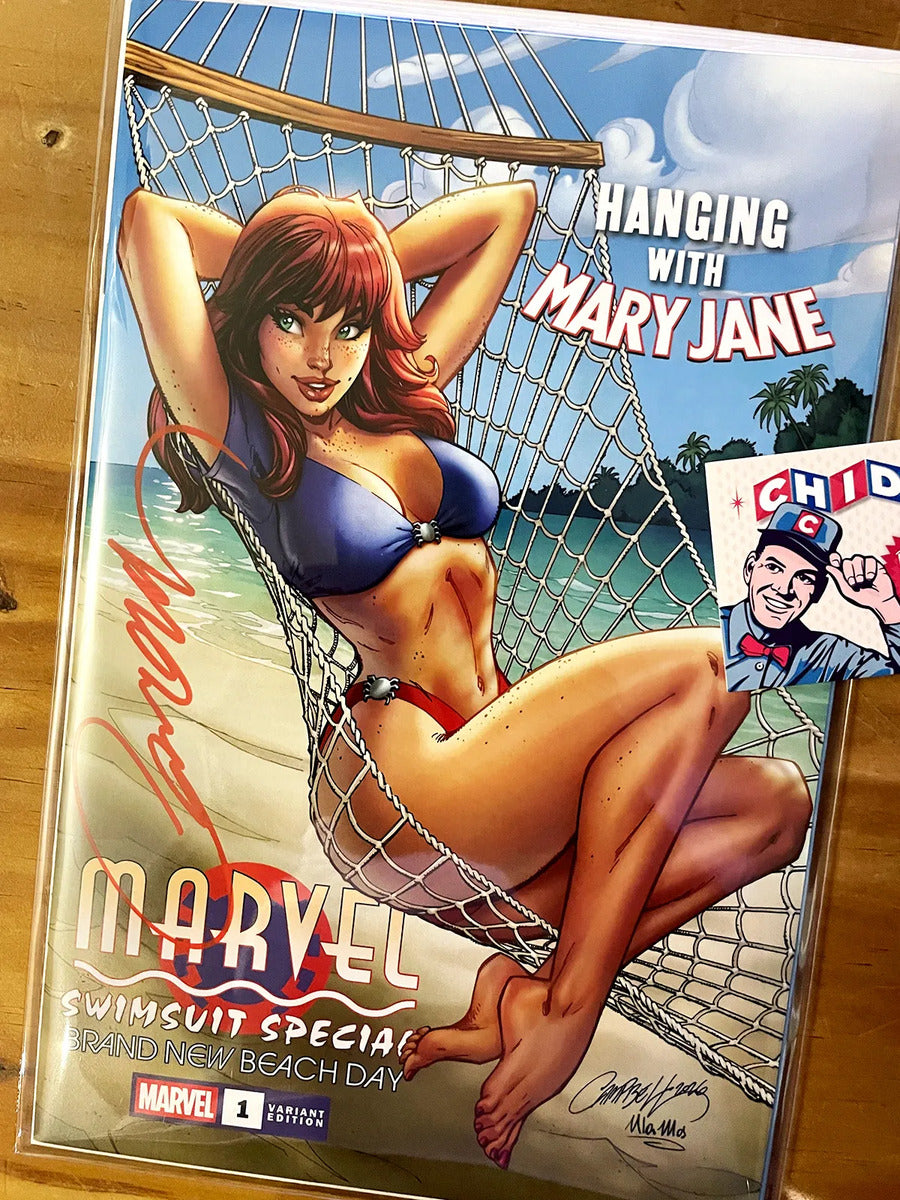 Comic - Marvel Swimsuit Beach Day Campbell Mj Firma Coa
