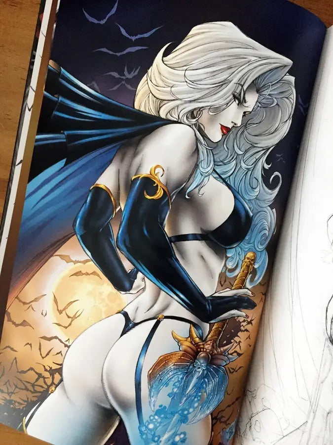 Comic - Lady Death Echoes #1 Mike Debalfo Naughty Firma Coa
