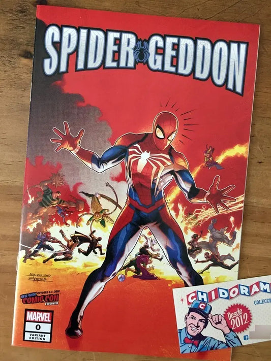 Comic - Spider-geddon #0 Nycc Campbell Secret Wars Variant