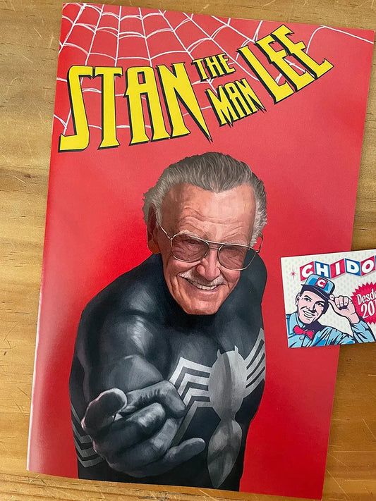 Comic - Stan Lee The Man Tributo Venom Black Spidey Variant