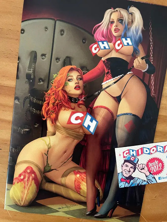 Comic - Power Hour #2 Augusto B Sexy Harley Quinn Poison Ivy