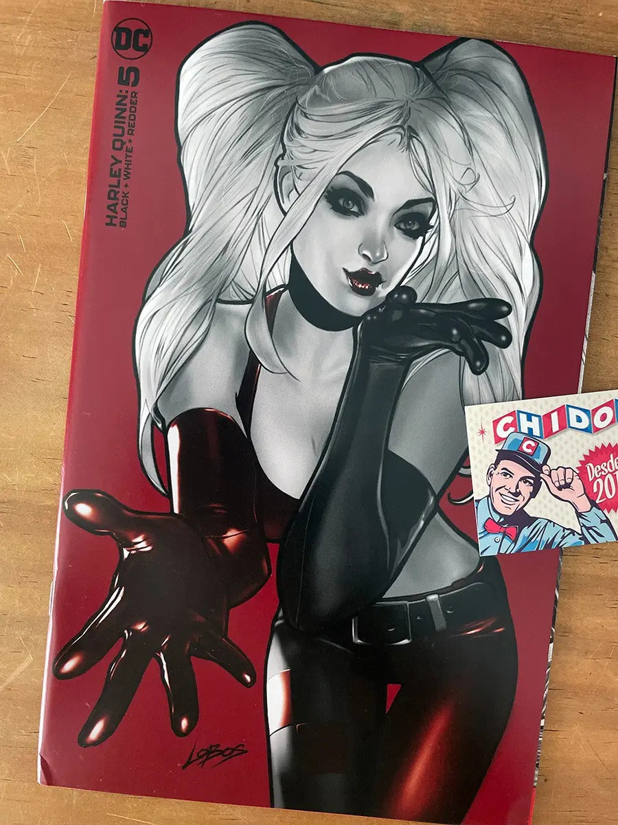 Comic - Harley Quinn Black White Redder #5 Lobos Virgin Sexy