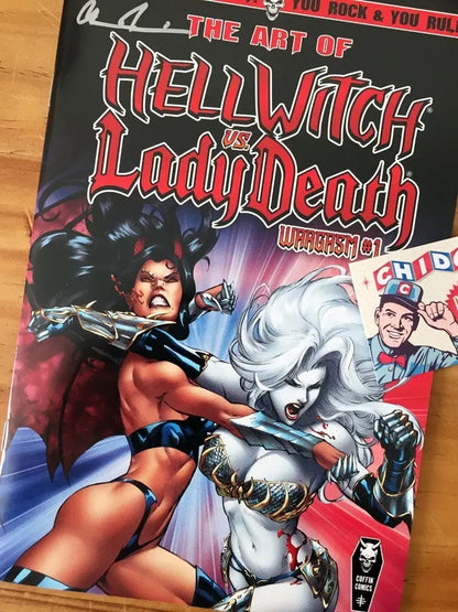 Comic - Art Of Hellwtich Vs Lady Death Wargasm Sexy Sketches