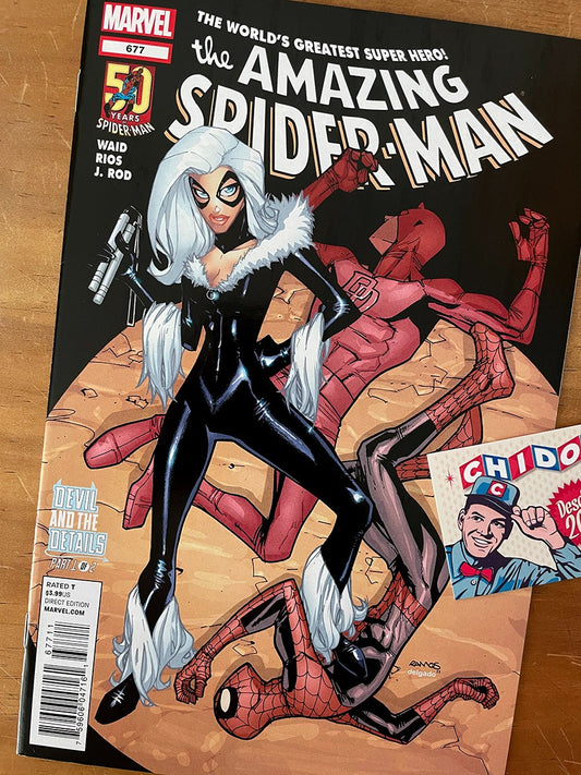 Comic - Amazing Spider-man #677 Black Cat Humberto Ramos