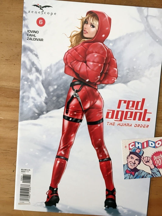 Comic - Red Agent Human Order #6 Keith Garvey Sexy Holiday