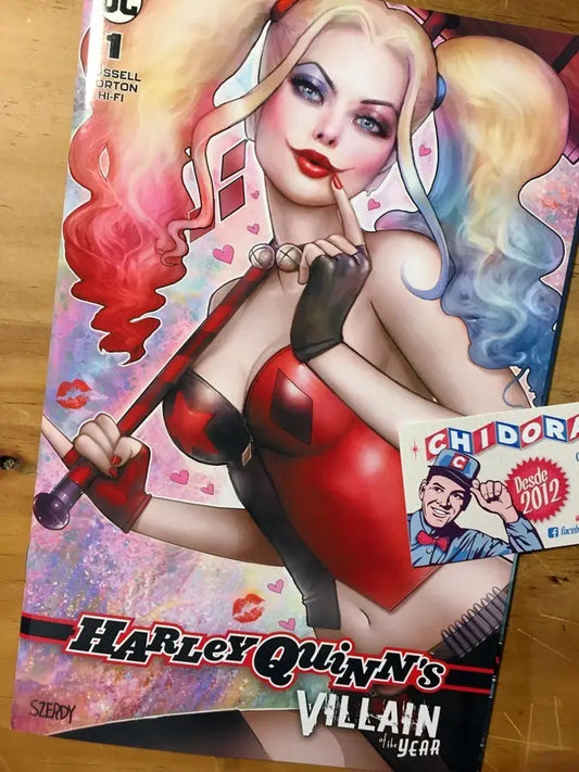 Comic - Harley Quinn Villain Of The Year #1 Szerdy Trade Var