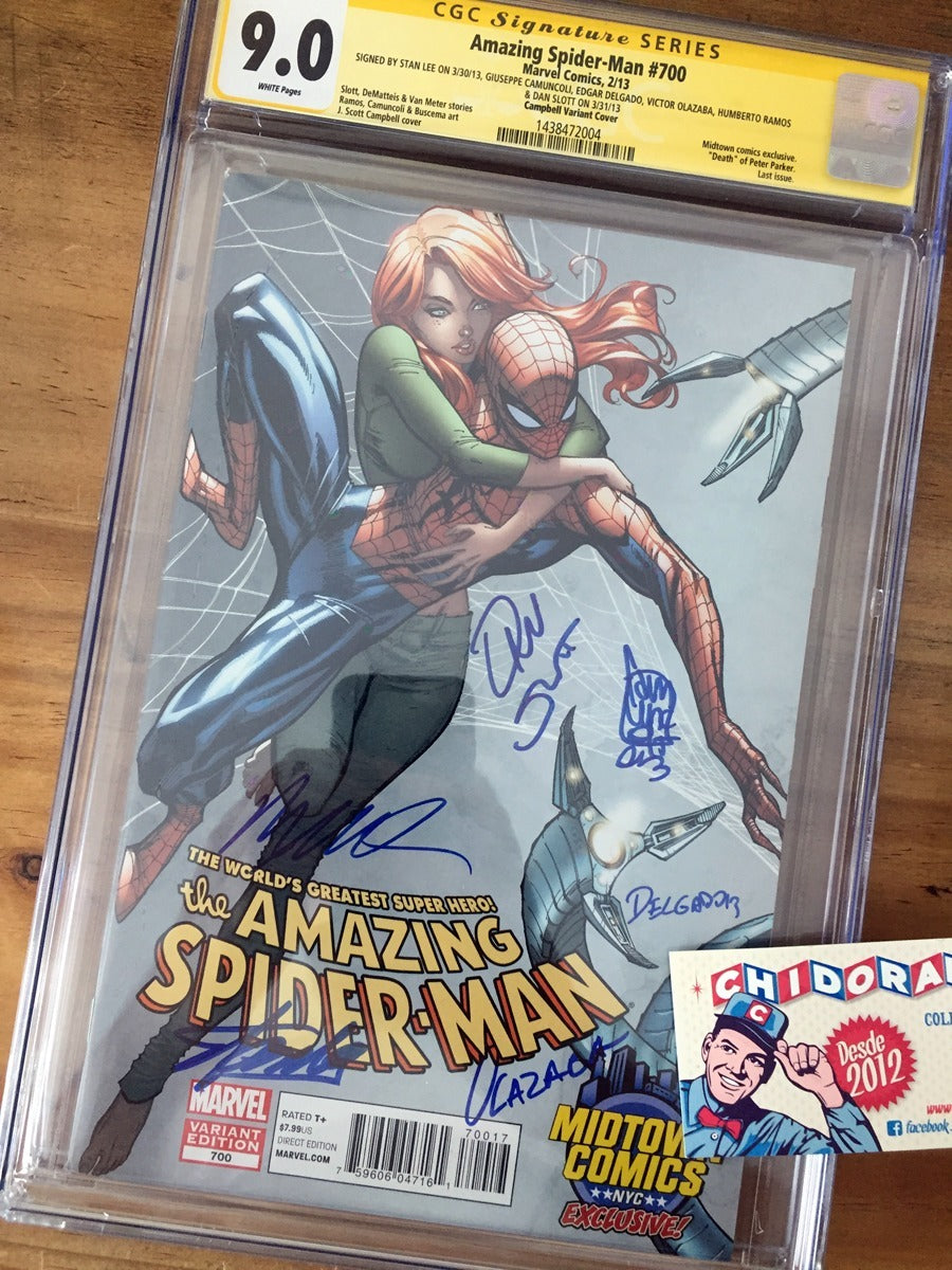 Comic Cgc - Amazing Spider-man #700 Stan Lee Firma Campbell