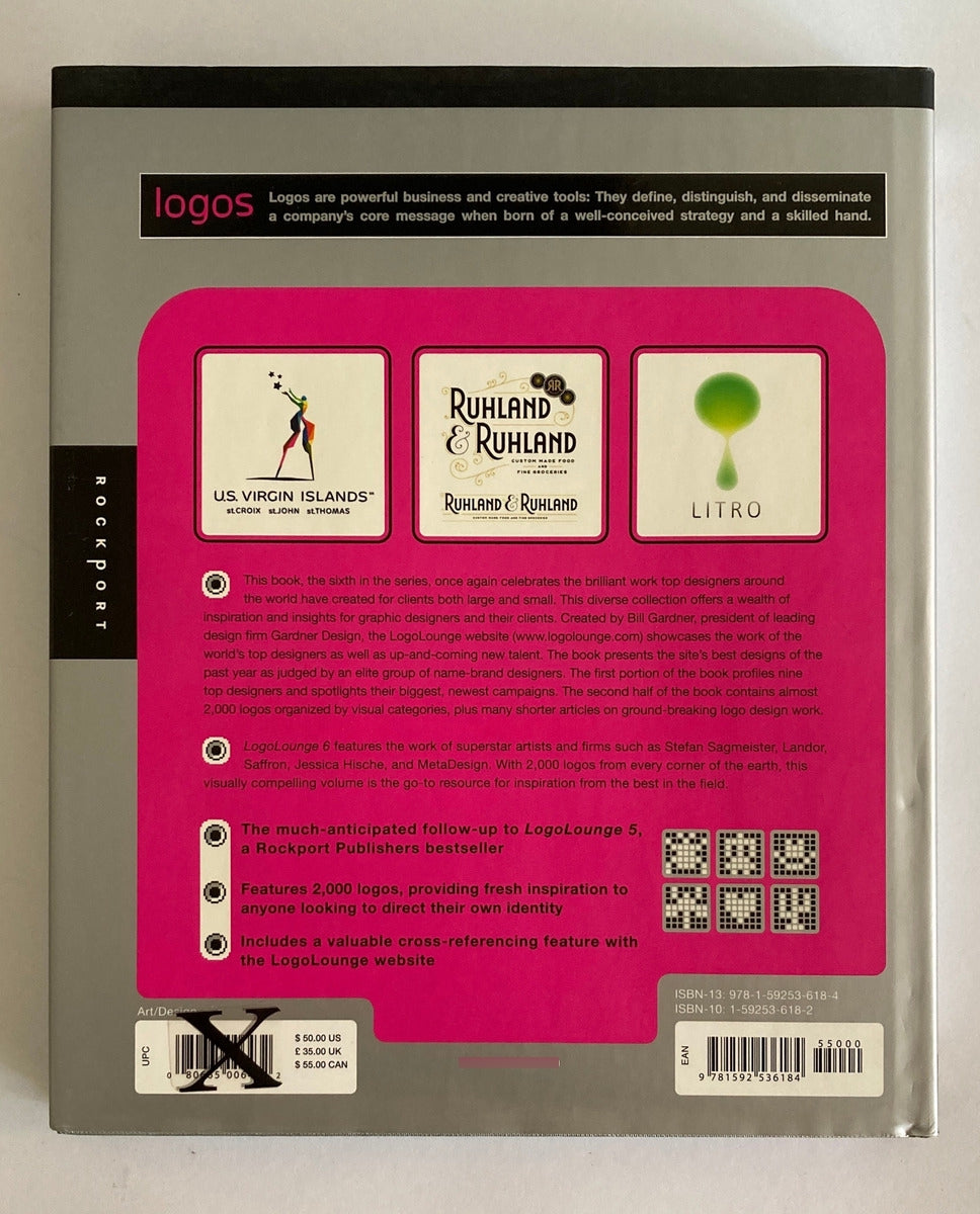 Libro - Logo Lounge Vol 1, 2, 6  Catharine Fishel Diseño