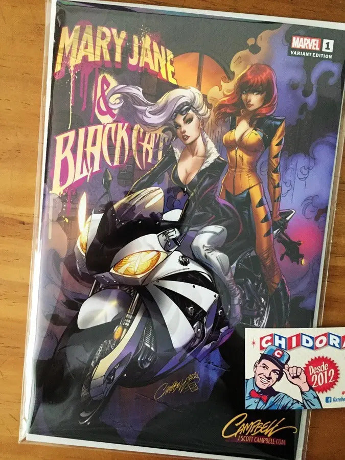 Comic - Mary Jane & Black Cat #1 Scott Campbell Cover A