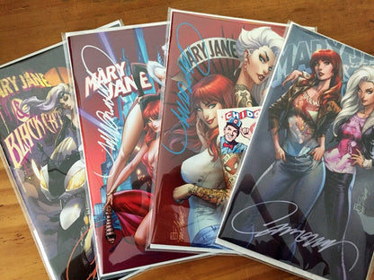 Comic Set - Mary Jane & Black Cat #1 Scott Campbell Firmadas