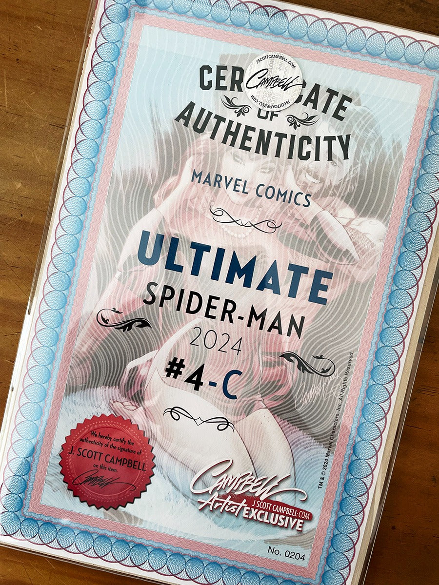 Comic Set - Ultimate Spider-man #4 Scott Campbell Firmado