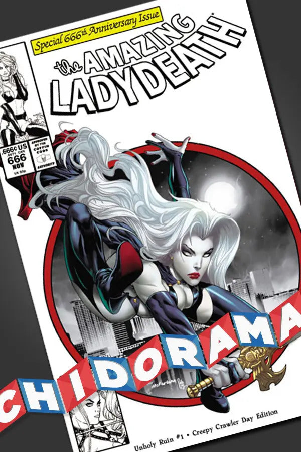 Comic - Lady Death Unholy #1 Firma Coa Spider-man #300 Day