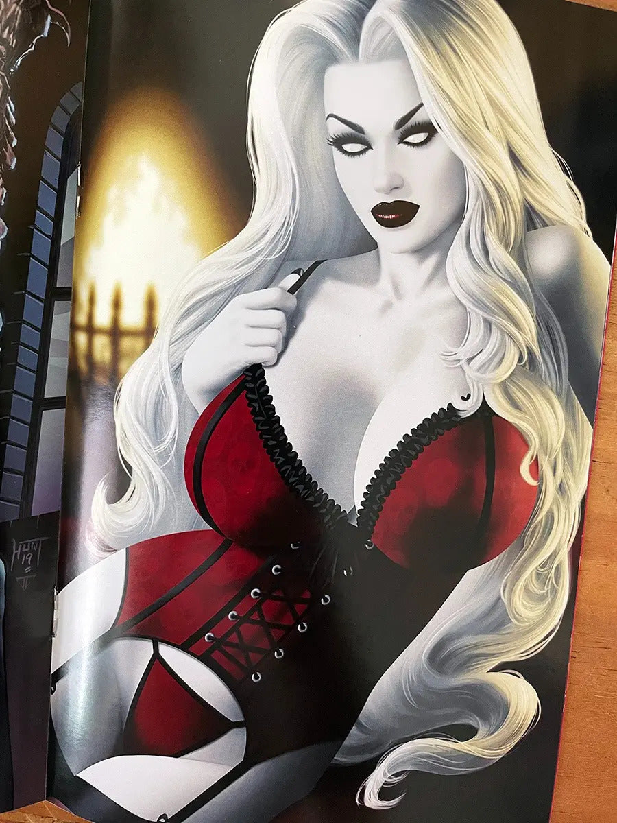 Comic - Lady Death In Lingerie #1 Matt Merhoff Sexy Coa