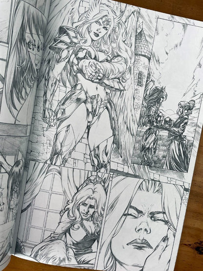 Comic - Lady Death Diabolical Harvest #1 Black & White Ed