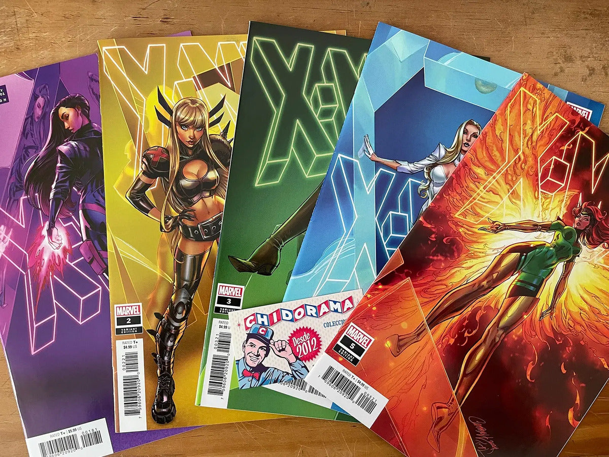 Comic Set - X-men #1 - #5 Scott Campbell Psylocke Rogue Sexy