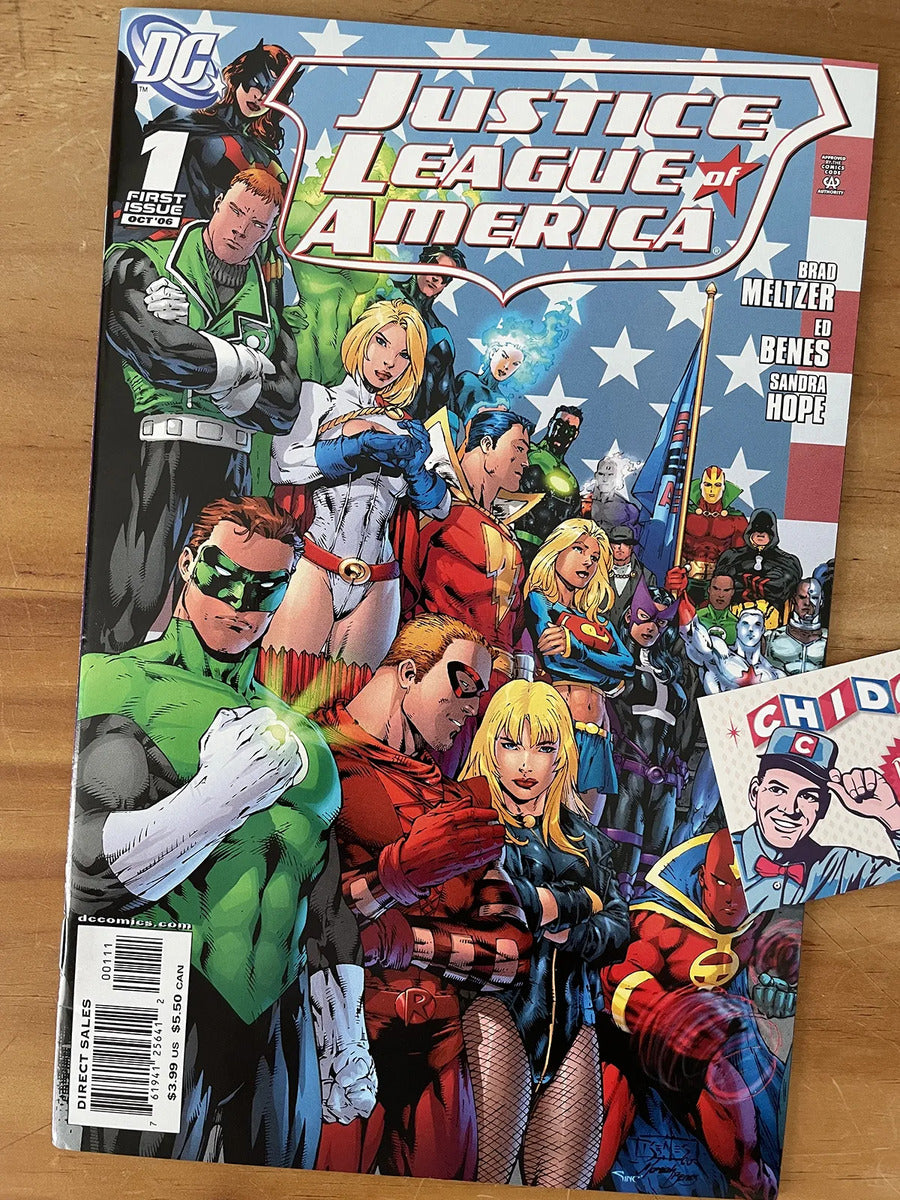Comic Set - Justice League Of America #1 Ed Benes Connecting