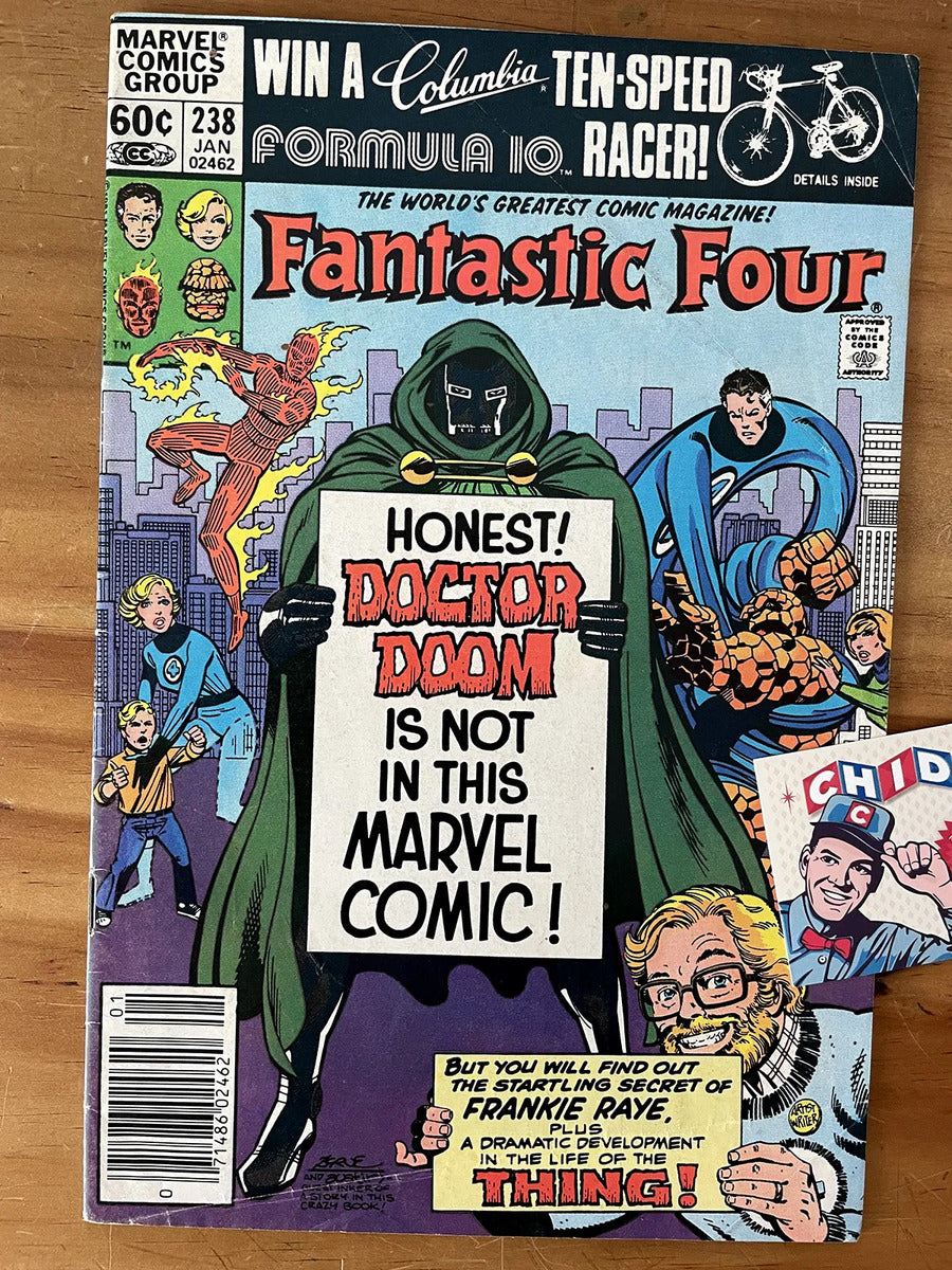 Comic - Fantastic Four #238 John Byrne Dr Doom 1st Karma