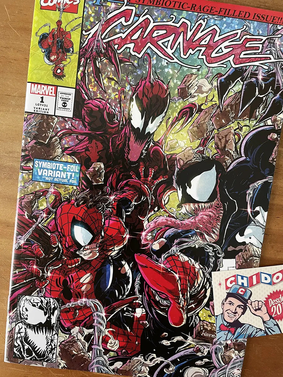 Comic - Carnage #1 Spider-man Venom Kaare Andrews