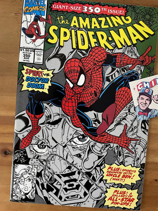 Comic - Armazing Spider-man #350 Dr Doom Erik Larsen