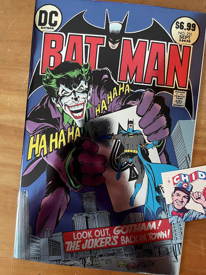 Comic - Batman #251 Joker Facsimile Edition Foil
