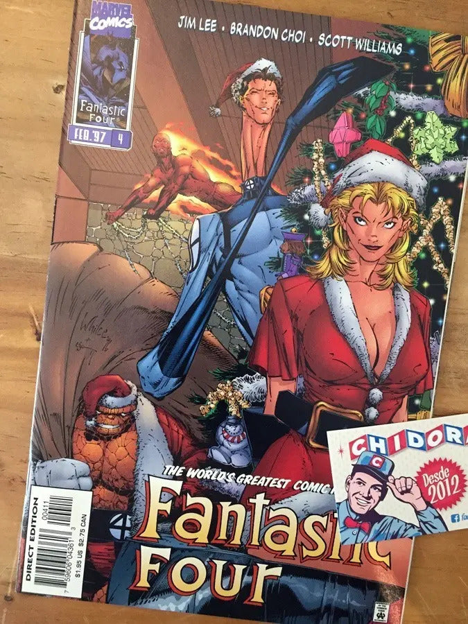Comic - Fantastic Four #4 Jim Lee Holiday
