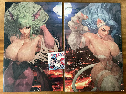 Comic - Street Fighter Darkstalkers Ickpot Felicia Morrigan