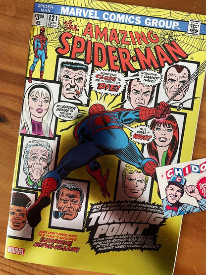 Comic - Amazing Spider-man #121 Foil Death Gwen Stacy Romita