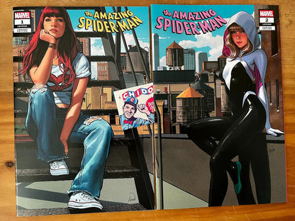 Comic Set - Amazing Spider-man #1 Y #2 Ivan Talavera Mj
