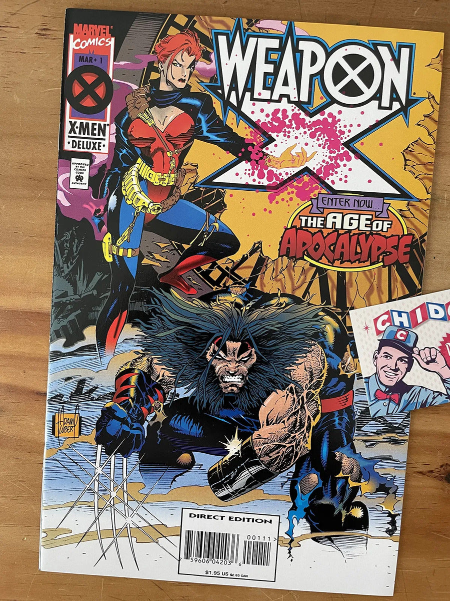 Comic - Weapon X #1 Wolverine Jean Grey Adam Kubert