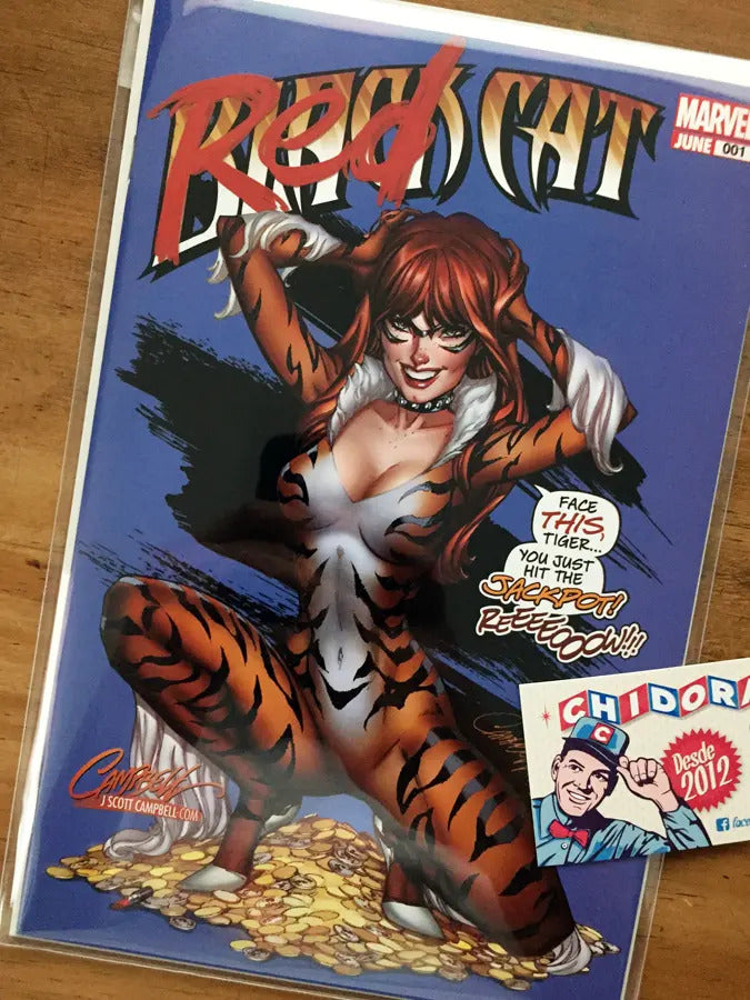 Comic - Black Cat #1 Cover C Tiger Jack Pot Campbell Sexy