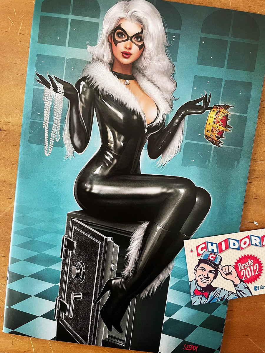 Comic - Amazing Spider-man #25 Szerdy Sexy Black Cat Virgin