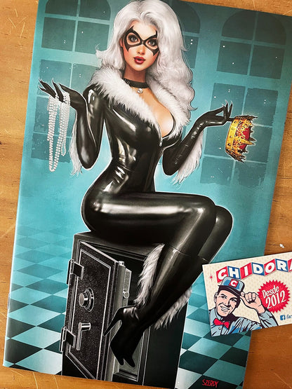 Comic - Amazing Spider-man #25 Szerdy Sexy Black Cat Virgin