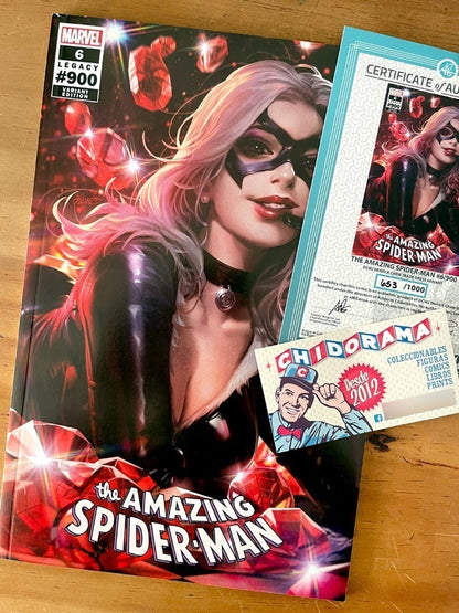 Comic - Amazing Spider-man #900 Chew Black Cat Trade Sexy