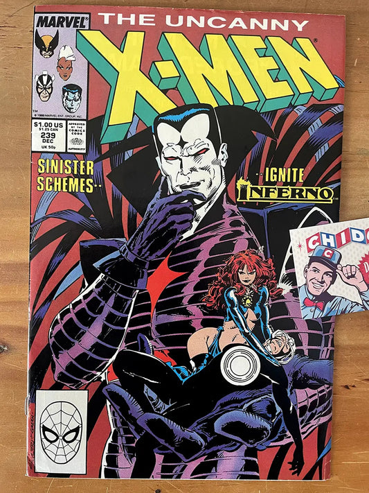 Comic - Uncanny X-men #239 Marc Silvestri Mr Sinister