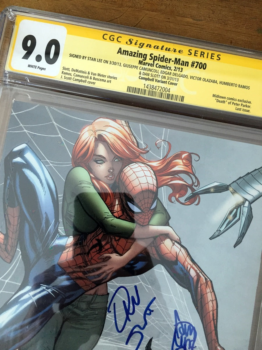 Comic Cgc - Amazing Spider-man #700 Stan Lee Firma Campbell