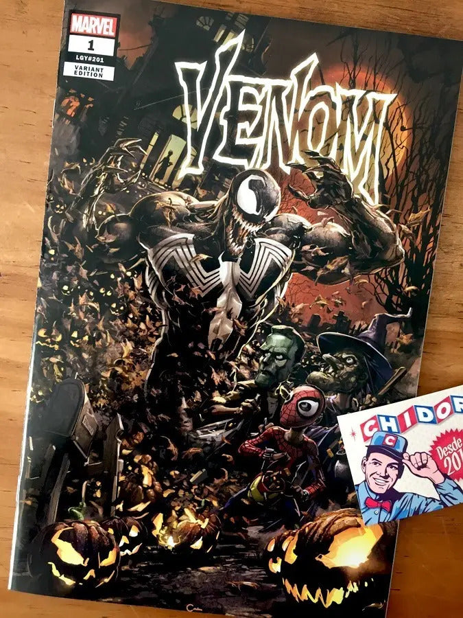 Comic - Venom #1 Clayton Crain Halloween Spider-man