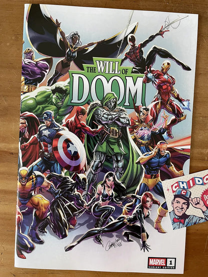 Comic - The Will Of Doom #1 Scott Campbell Variant Avengers