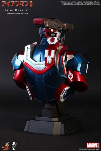 Figura - Iron Patriot Bust Busto Iron Man 1/4 Hot Toys Nuevo
